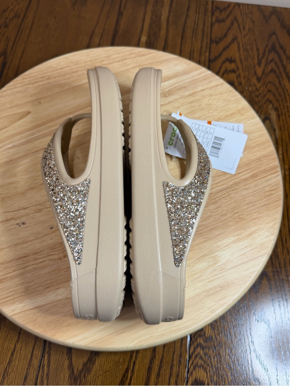 Crocs women’s sloane glitter sandals - Picture 8 of 10